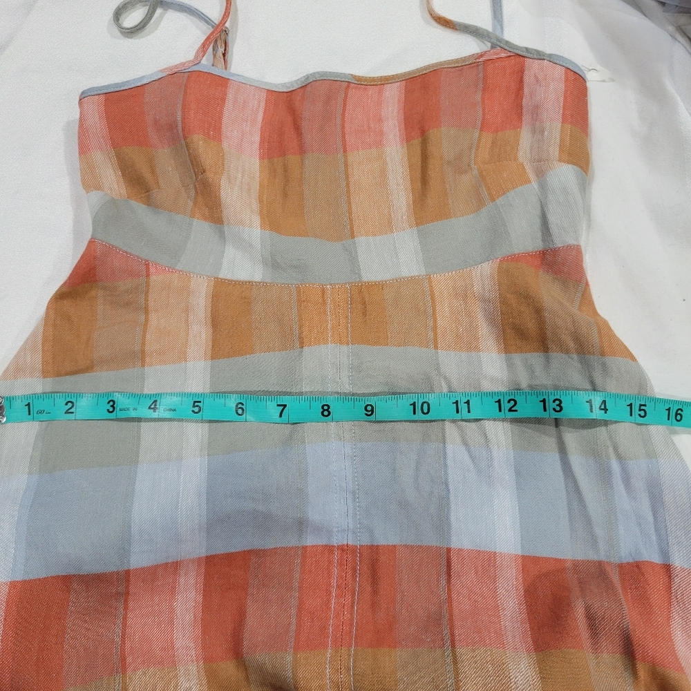 Madewell Empire-Waist Midi Dress in Plaid NV473 Size XXS NWT - Picture 12 of 12
